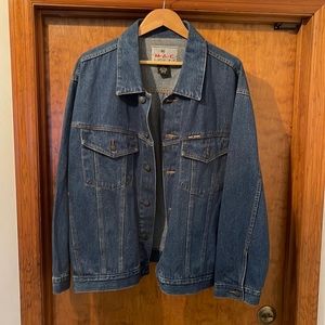 Blue denim jeans ranch jacket Yellowstone style xl